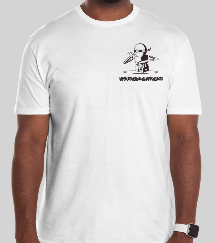 Housebreakers t-shirt, front, light colourway
