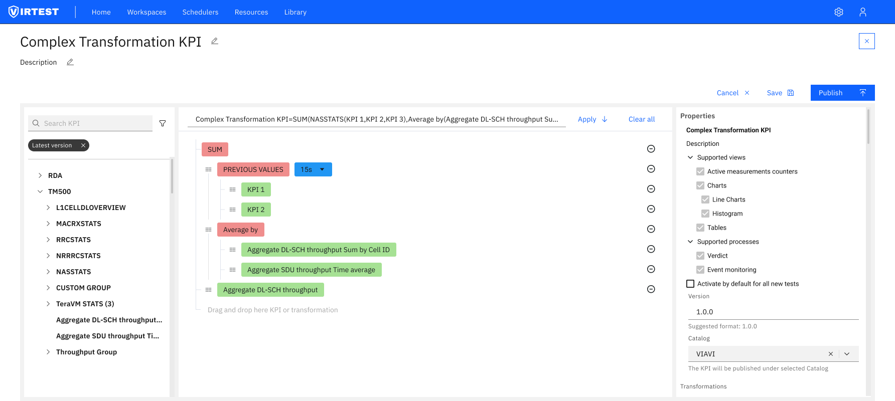 Old approach — complex nested transformation blocks showing visual complexity problem