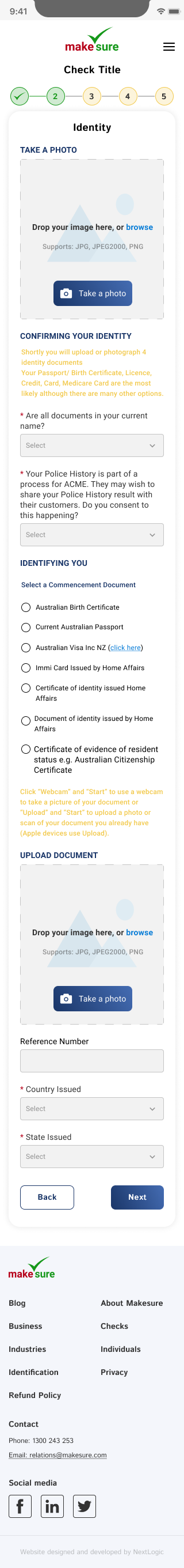 Mobile breakpoint — full check completion flow on small screen with accessible touch targets