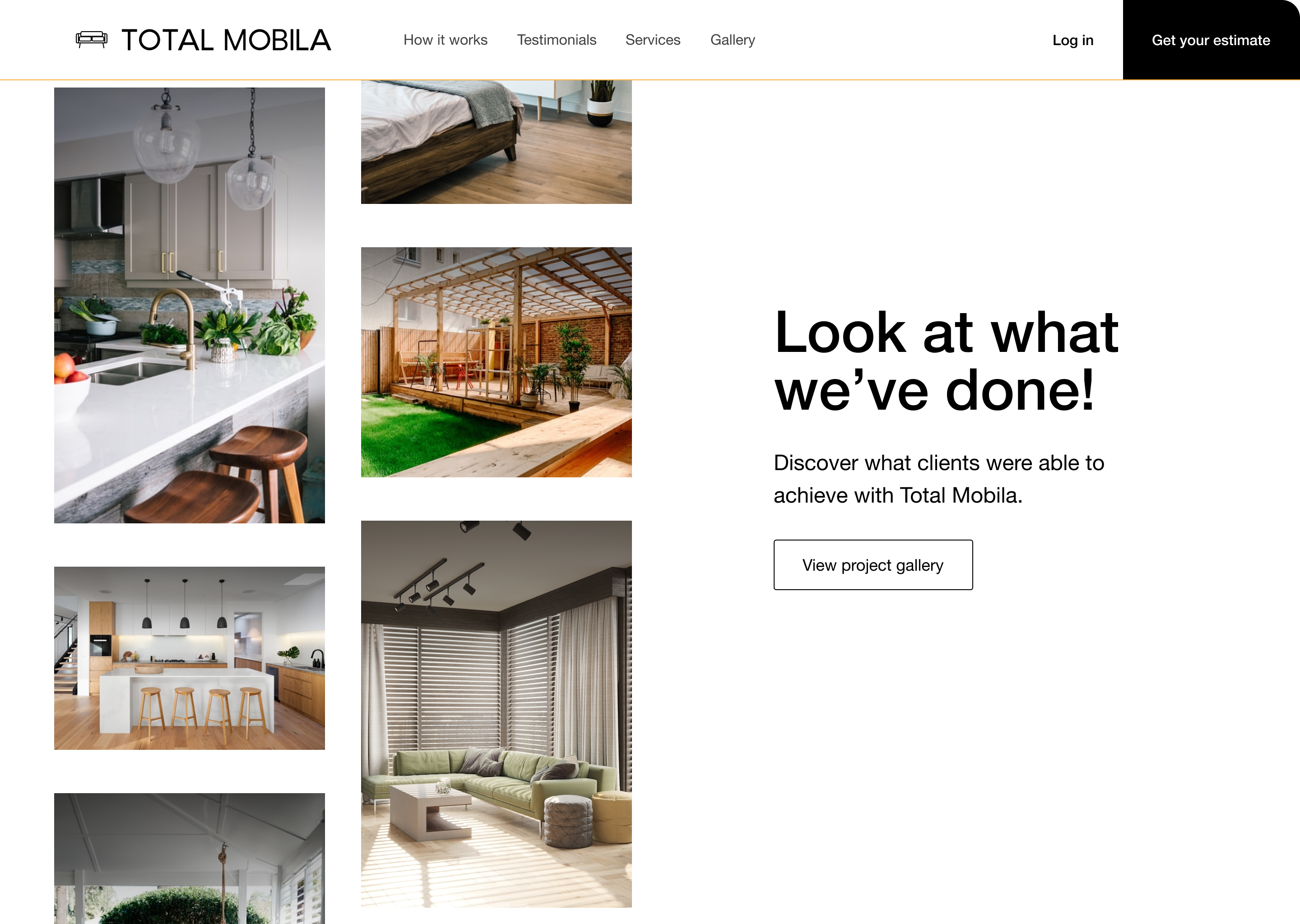 Total Mobila automated photo gallery
