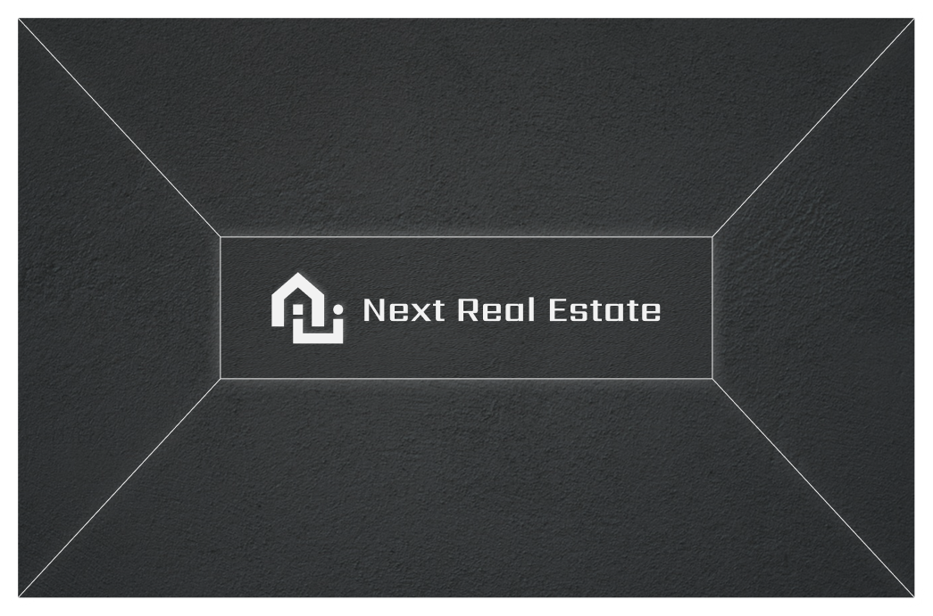 Next Real Estate business card, front — alternate texture
