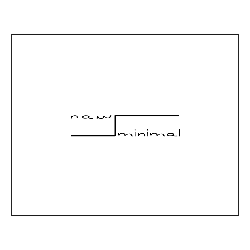 Rawminimal primary logo mark